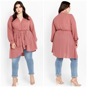 NWT | City Chic Papaya Wrap Dress